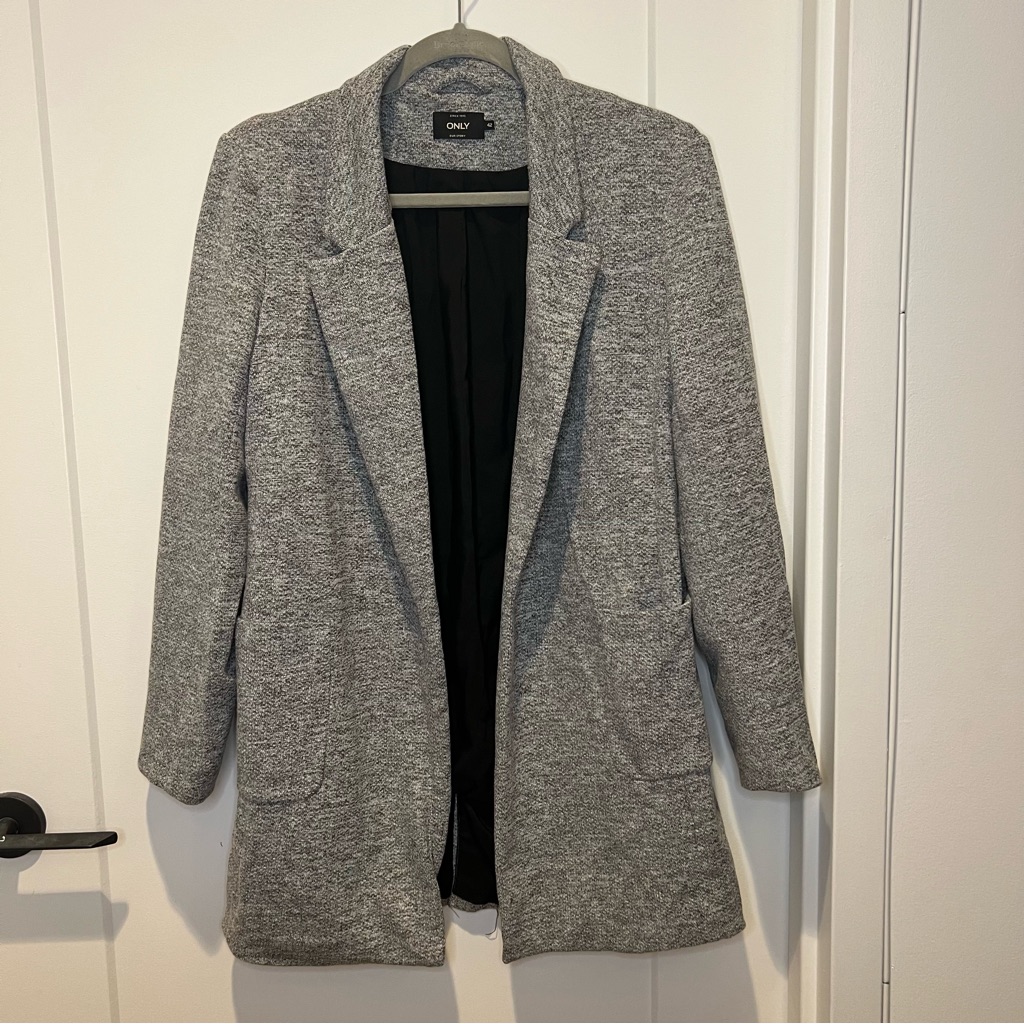Gray Longline Jacket